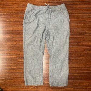 Katin Isaiah Local Pant Men's XL Linen Blend Classic Crop Taper gray blue